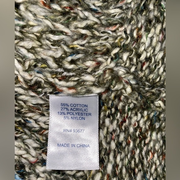 St. John Bay‎  Crewneck Long Sleeves Women Crochet Open Knit Tunic Sweater - Picture 7 of 9